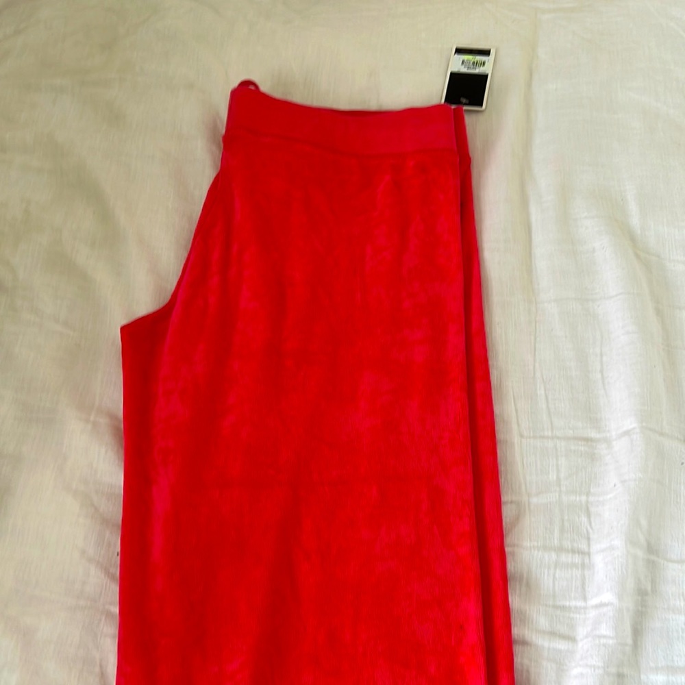 Juicy couture straight leg velvet pant